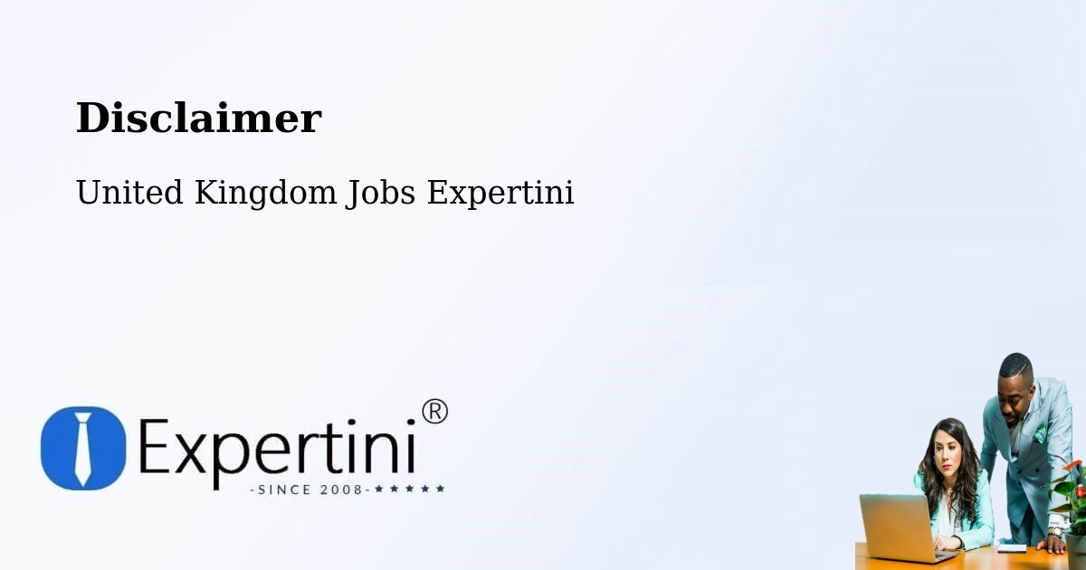 Disclaimer – Tonbridge - United Kingdom Jobs Expertini